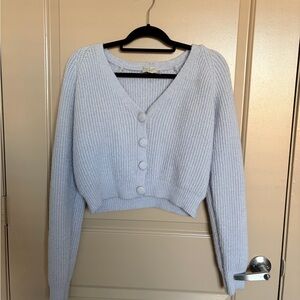 Dress Forum Soft Blue Knit Cardigan